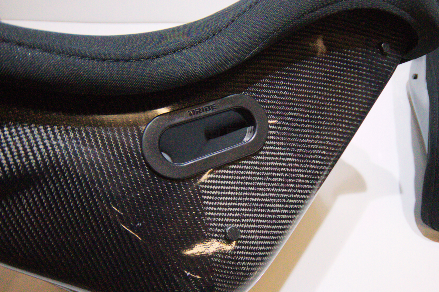 Bride Zeta III Carbon Fiber Style Black Fabric Fixed Back Seat