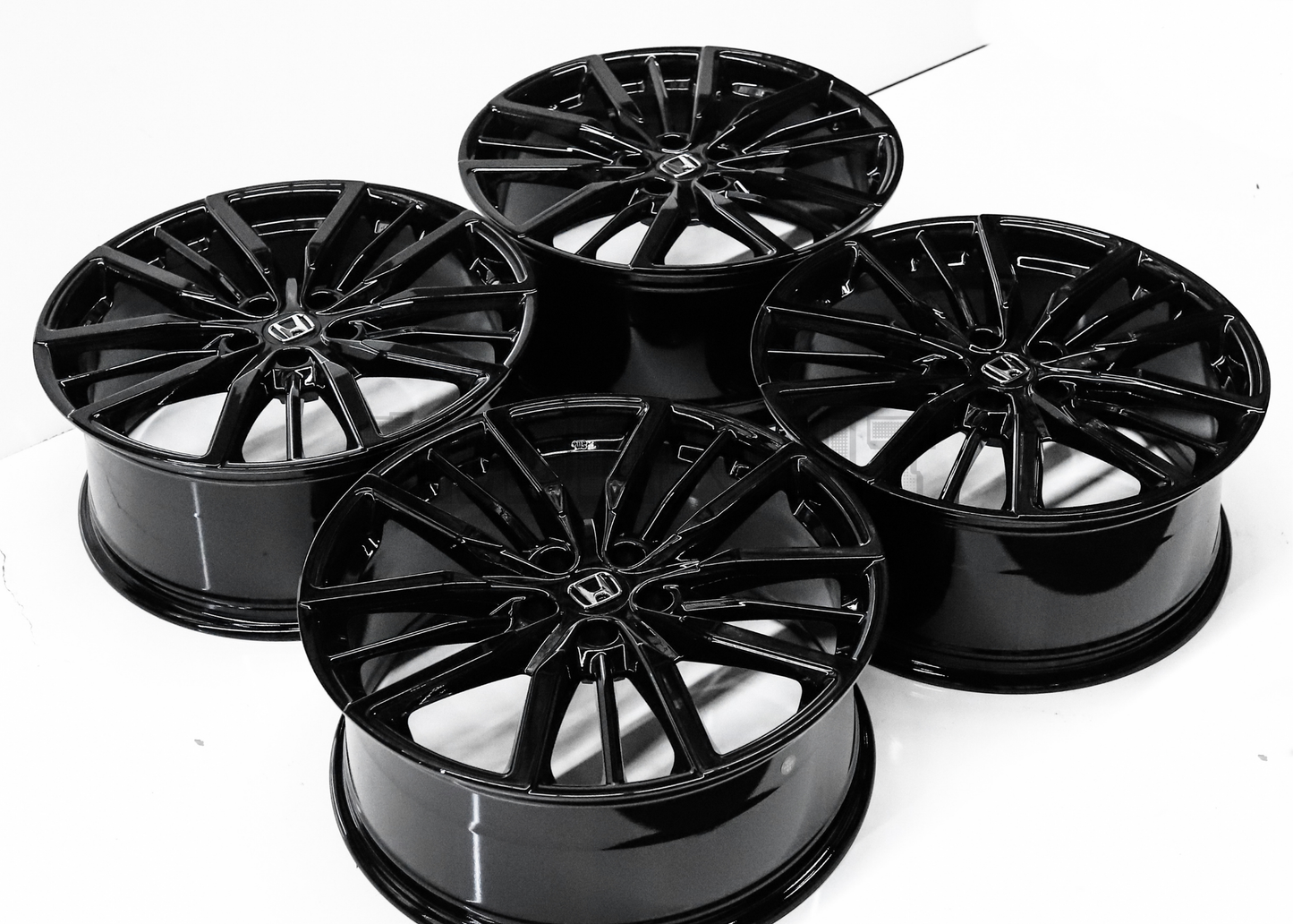 20" Gloss Black Wheels For Honda (5x114.3) Squared Set