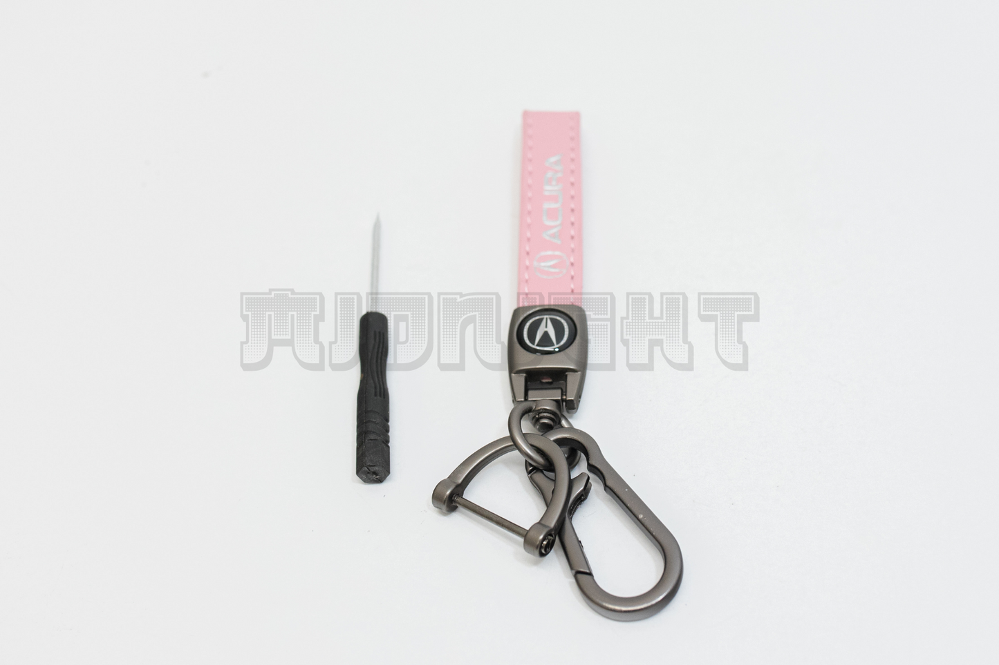 Acura Pink Leather Keychain