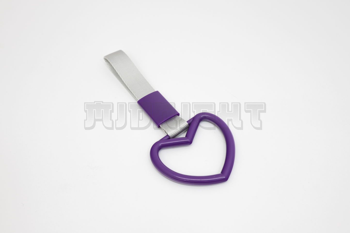 Purple And White Heart-Shaped Tsurikawa