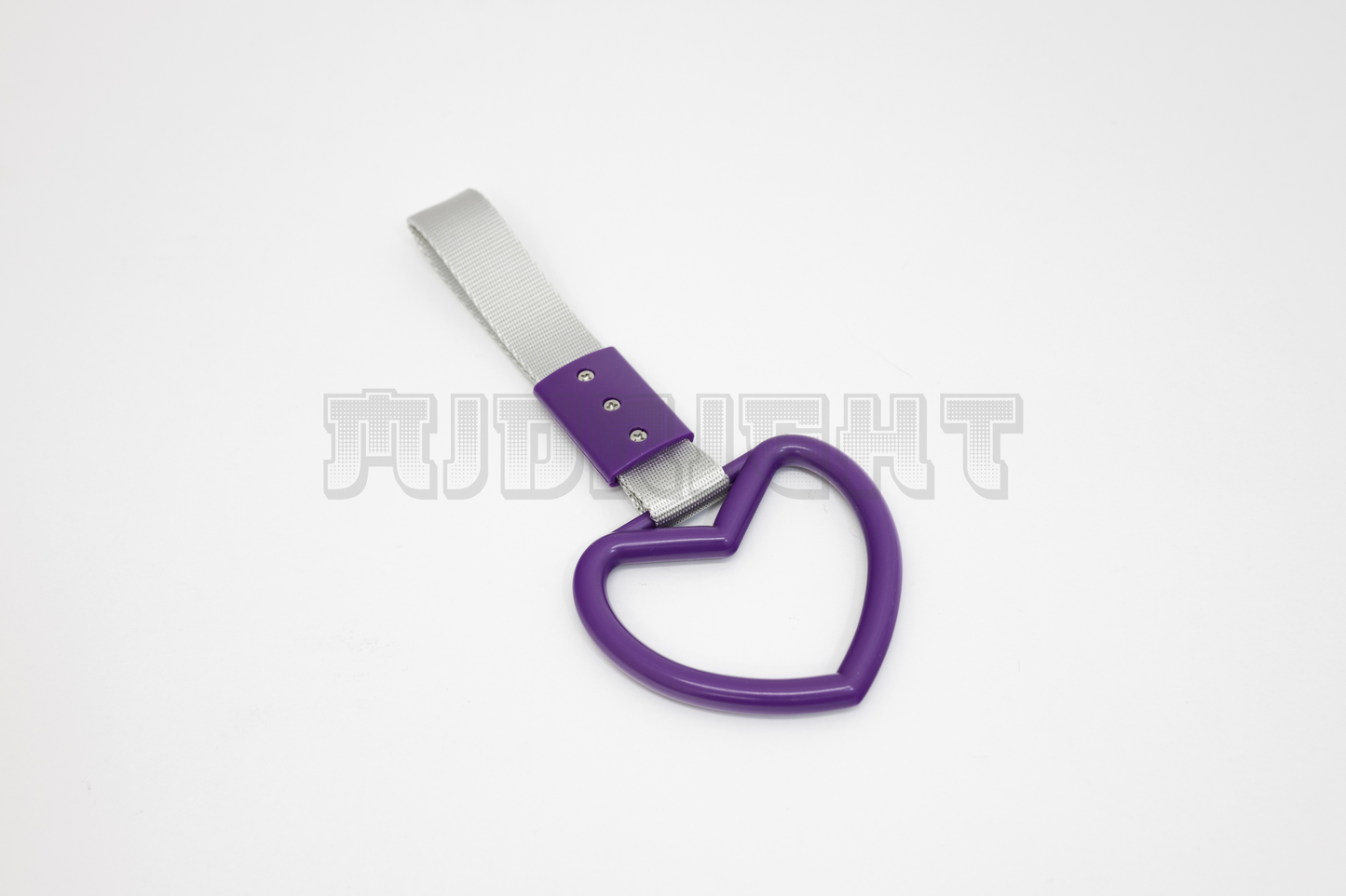 Purple And White Heart-Shaped Tsurikawa