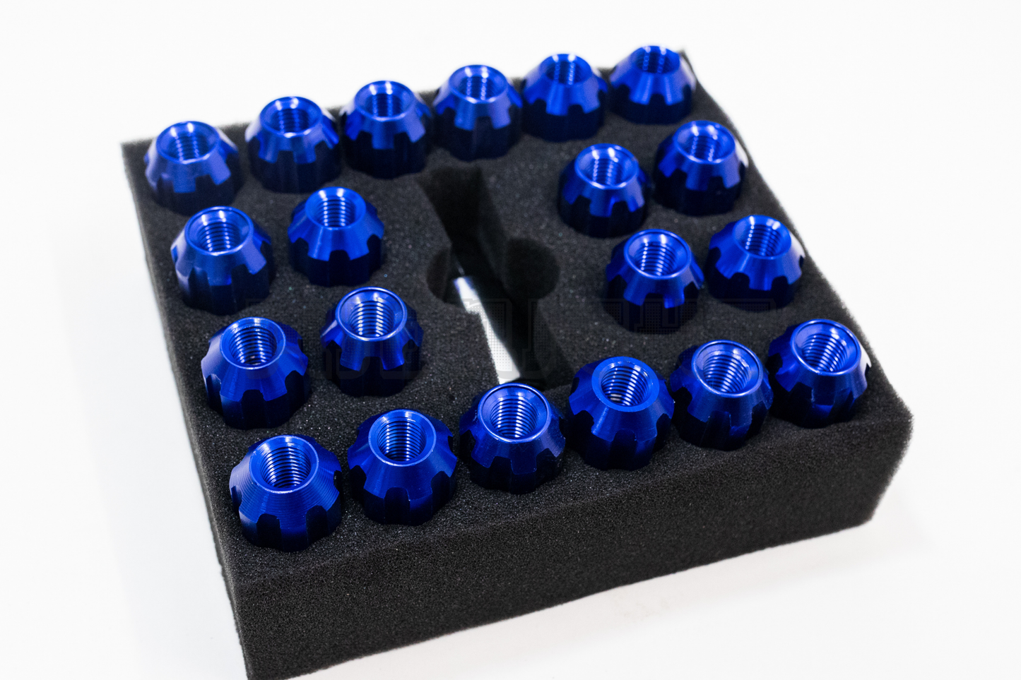 D1 Spec Style Blue Racing Composite Formula Spline Lug Nut Set M12xP1.25 / M12x1.5