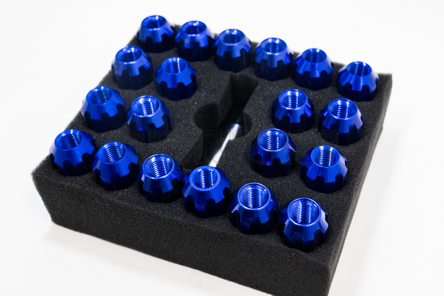 D1 Spec Style Blue Racing Composite Formula Spline Lug Nut Set M12xP1.25 / M12x1.5