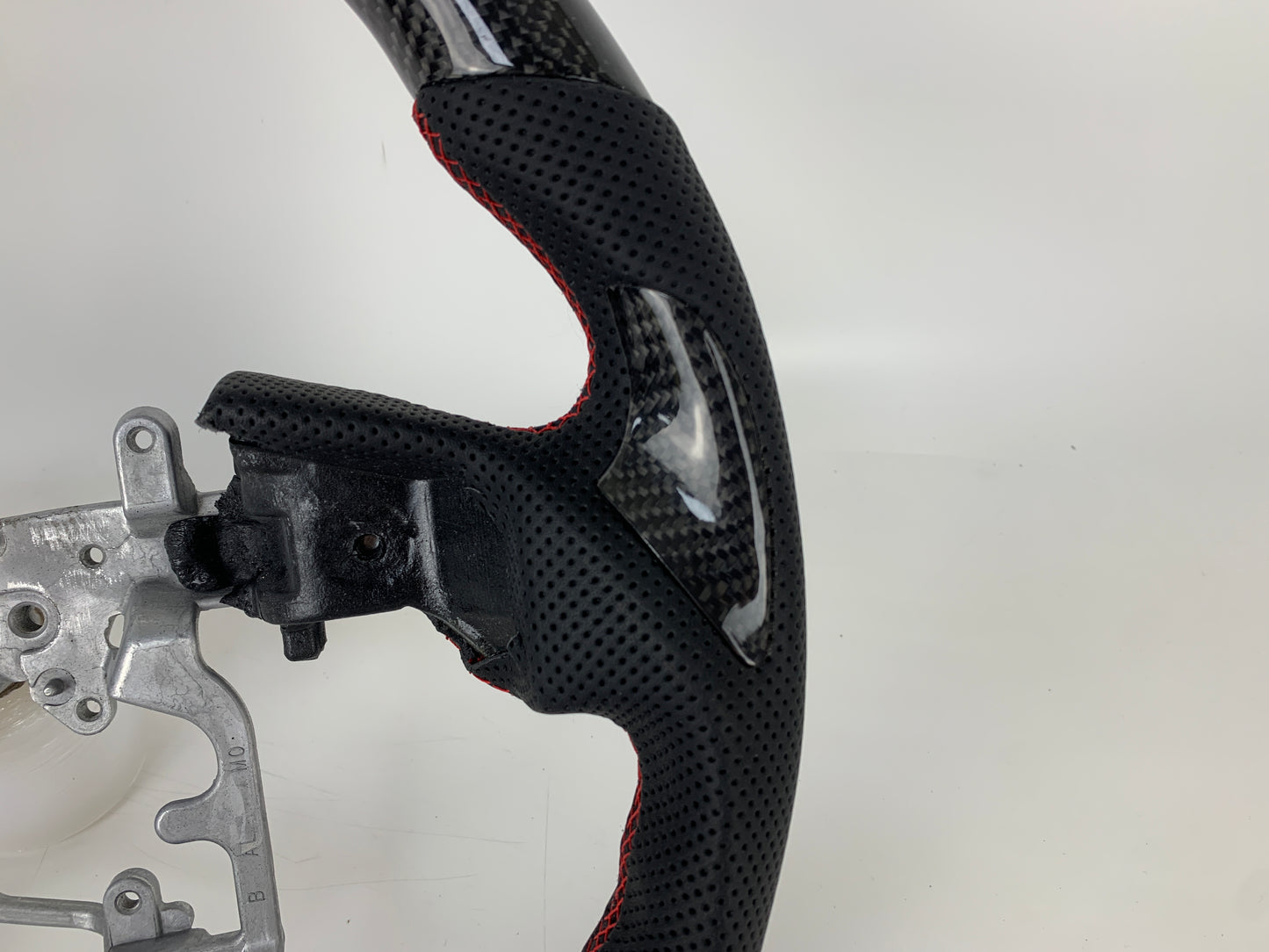 Carbon Fiber Steering Wheel W/ Red Stripe For Toyota Tacoma 4Runner Tundra 2014-2021