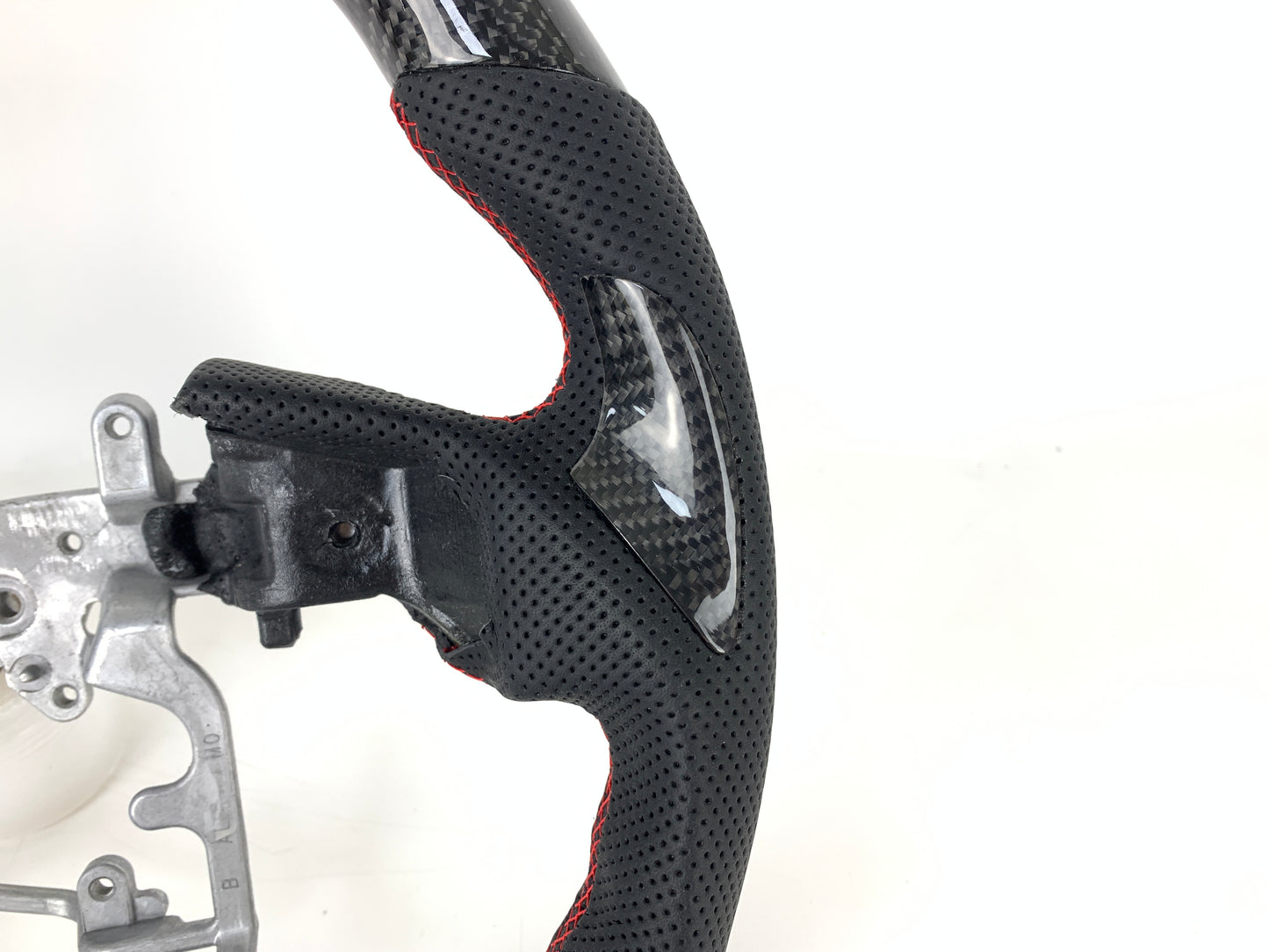 Carbon Fiber Steering Wheel W/ Red Stripe For Toyota Tacoma 4Runner Tundra 2014-2021