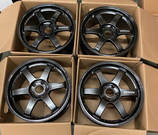 Volk Racing Rays Style TE37 Wheels 18" x 8.5+42 PCD: 5x114.3 Brand New