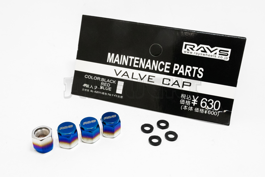 Rays Titanium Valve Stem Caps