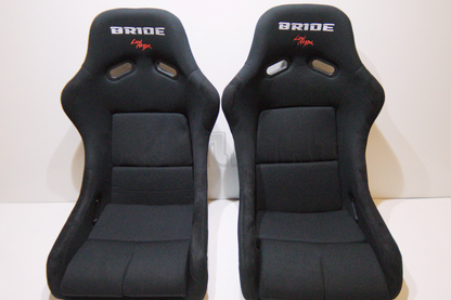 Bride VIOS III Style Black Fabric Black Fixed Back Bucket Seat XL