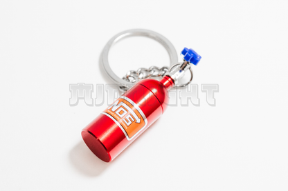 Red NOS Tank Keychain