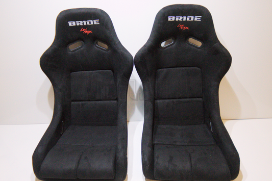 Bride VIOS III Style Black Suede Black Fixed Back Bucket Seat XL