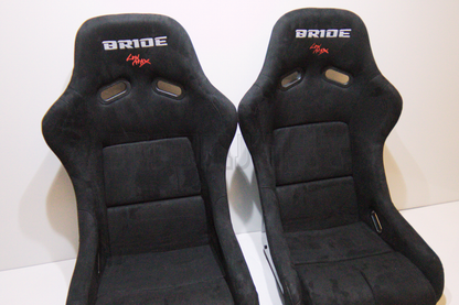Bride VIOS III Style Black Suede Black Fixed Back Bucket Seat XL