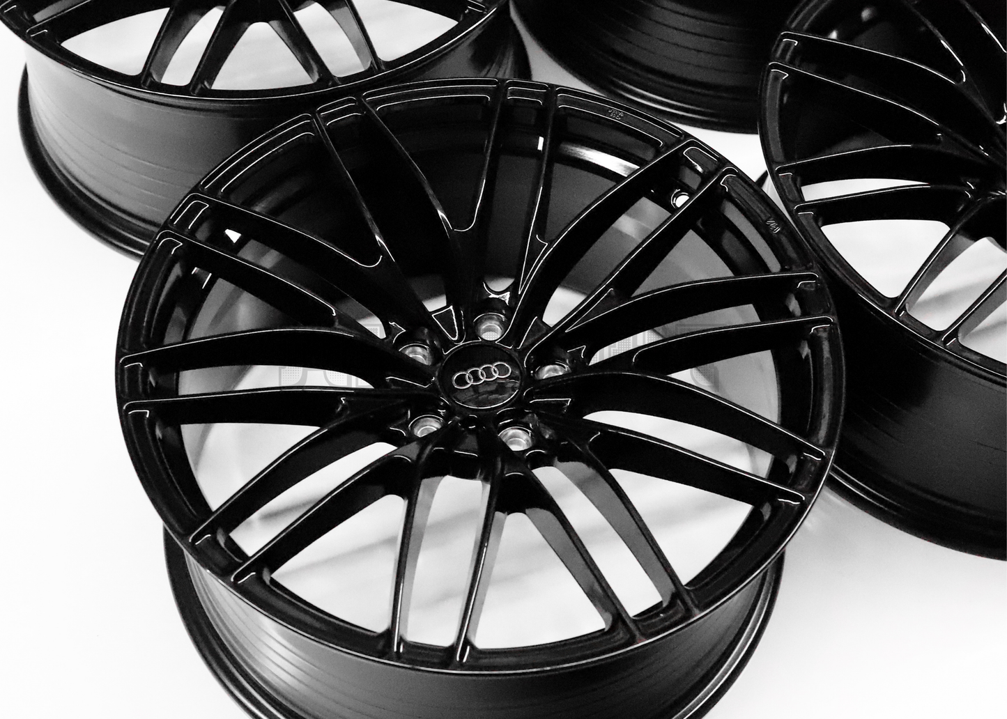 19" Gloss Black ABT Style Wheels For Audi (5x112) Square Set