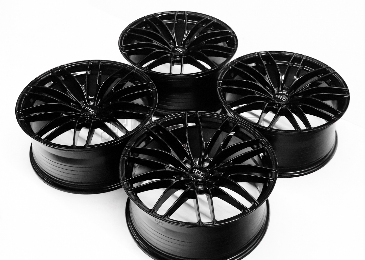 19" Gloss Black ABT Style Wheels For Audi (5x112) Square Set