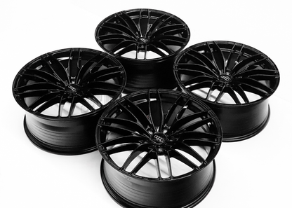 19" Gloss Black ABT Style Wheels For Audi (5x112) Square Set