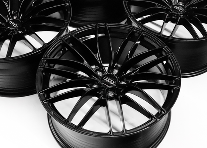 19" Gloss Black ABT Style Wheels For Audi (5x112) Square Set