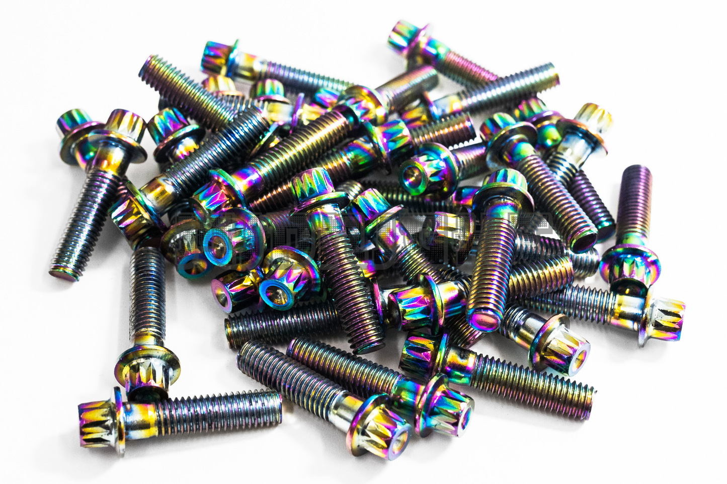 40PCS M7 x 1 x 31mm Neochrome 12 Point Wheel Bolts & Nuts