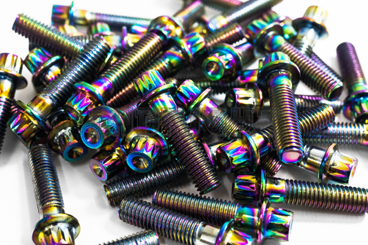 40PCS M6 x 1 x 30mm Neochrome 12 Point Wheel Bolts & Nuts