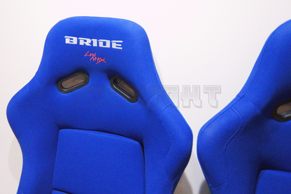 Bride VIOS III Style Blue Fabric Black Fixed Back Bucket Seat XL