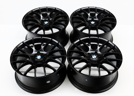 19" Matte Black M Sport Style Wheels For BMW (5x120) Staggered Set 19x8.5/9.5