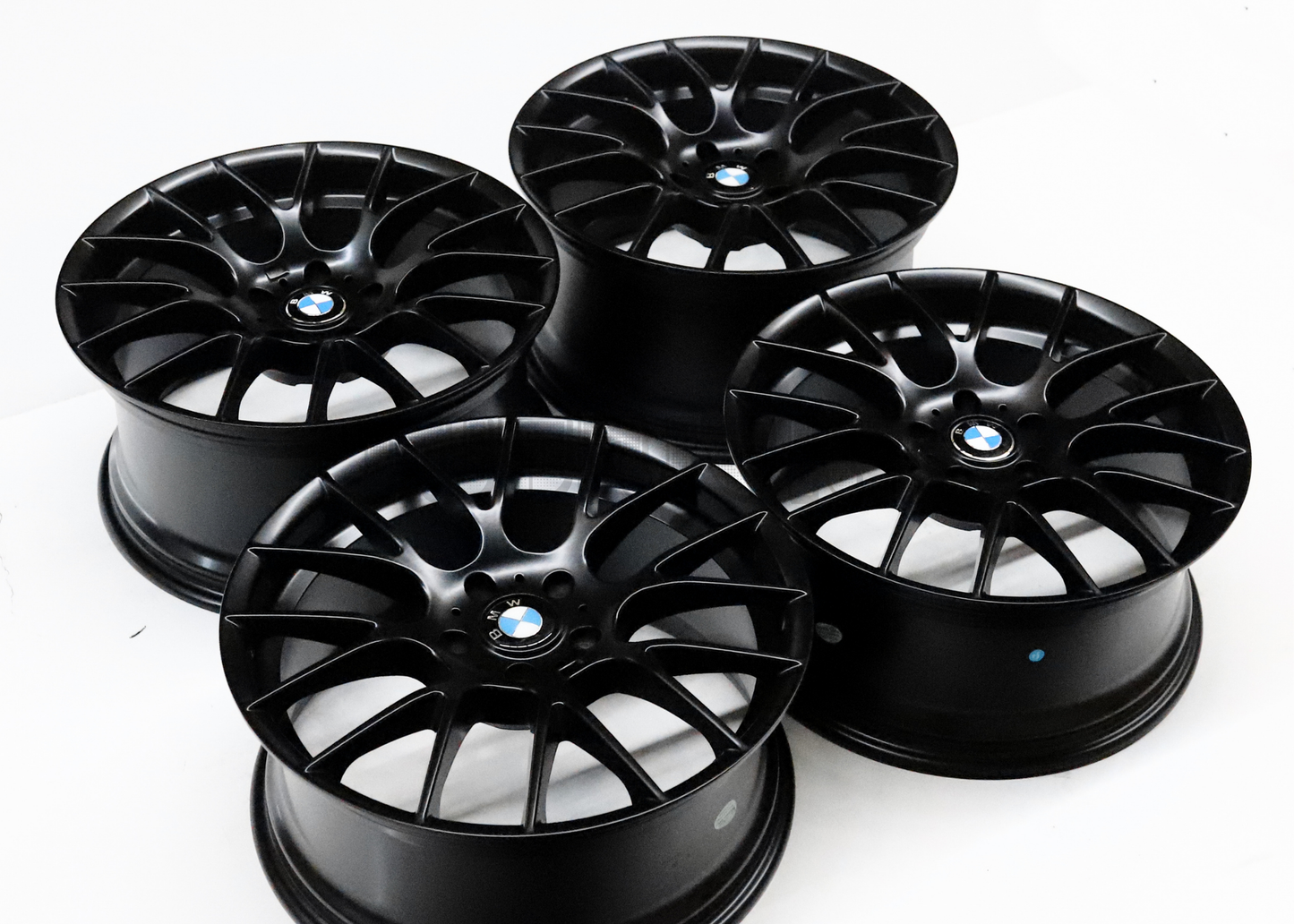 19" Matte Black M Sport Style Wheels For BMW (5x120) Staggered Set 19x8.5/9.5