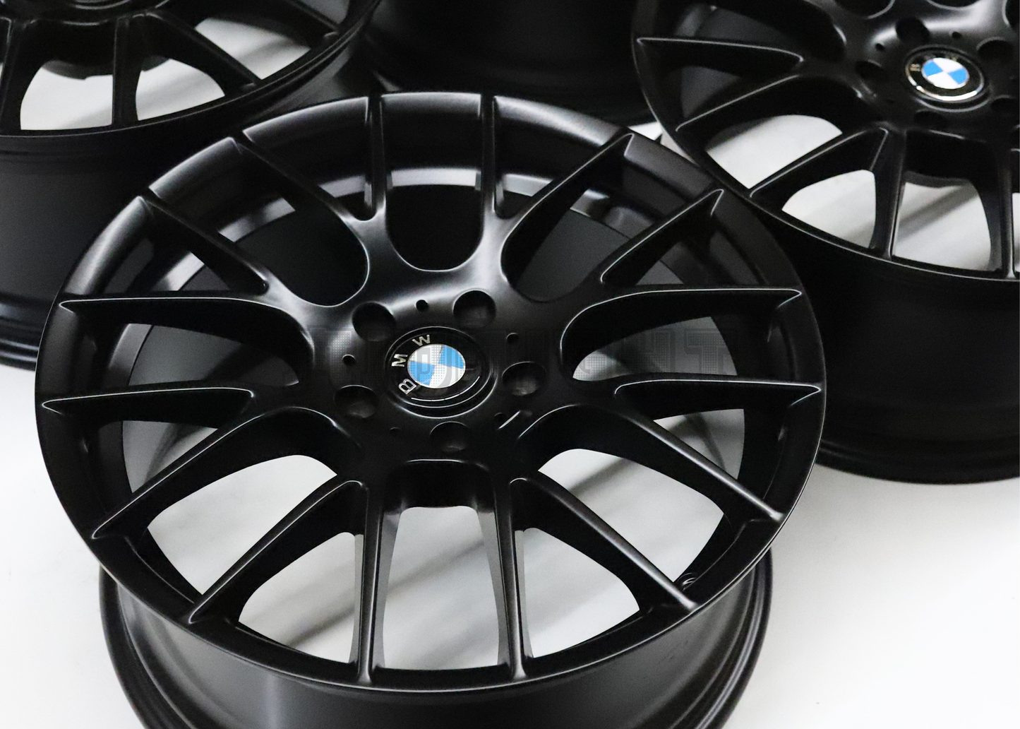 19" Matte Black M Sport Style Wheels For BMW (5x120) Staggered Set 19x8.5/9.5