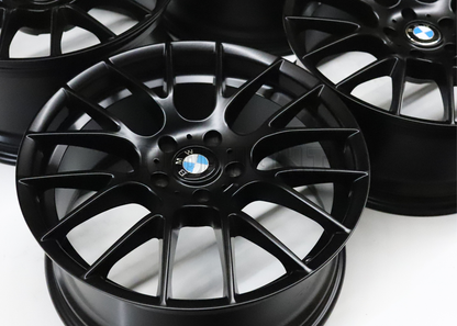 19" Matte Black M Sport Style Wheels For BMW (5x120) Staggered Set 19x8.5/9.5