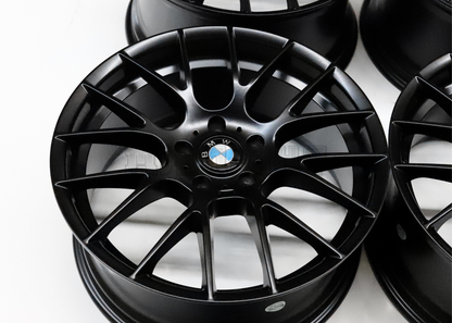 19" Matte Black M Sport Style Wheels For BMW (5x120) Staggered Set 19x8.5/9.5