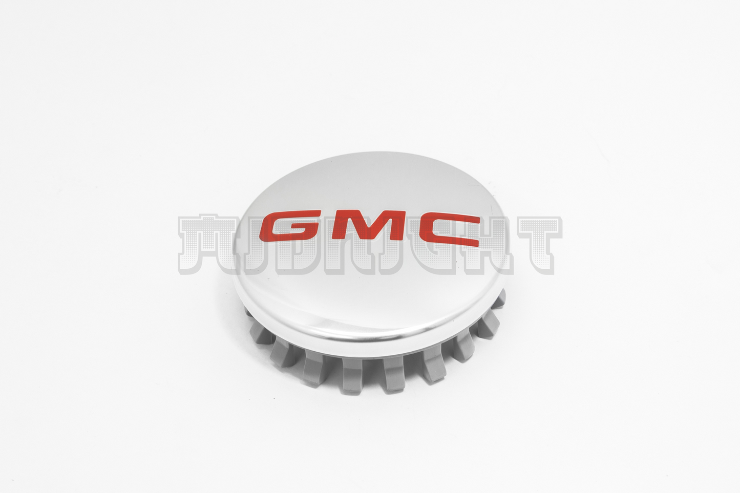 Set Of Four GMC Chrome & Red Center Hub Caps