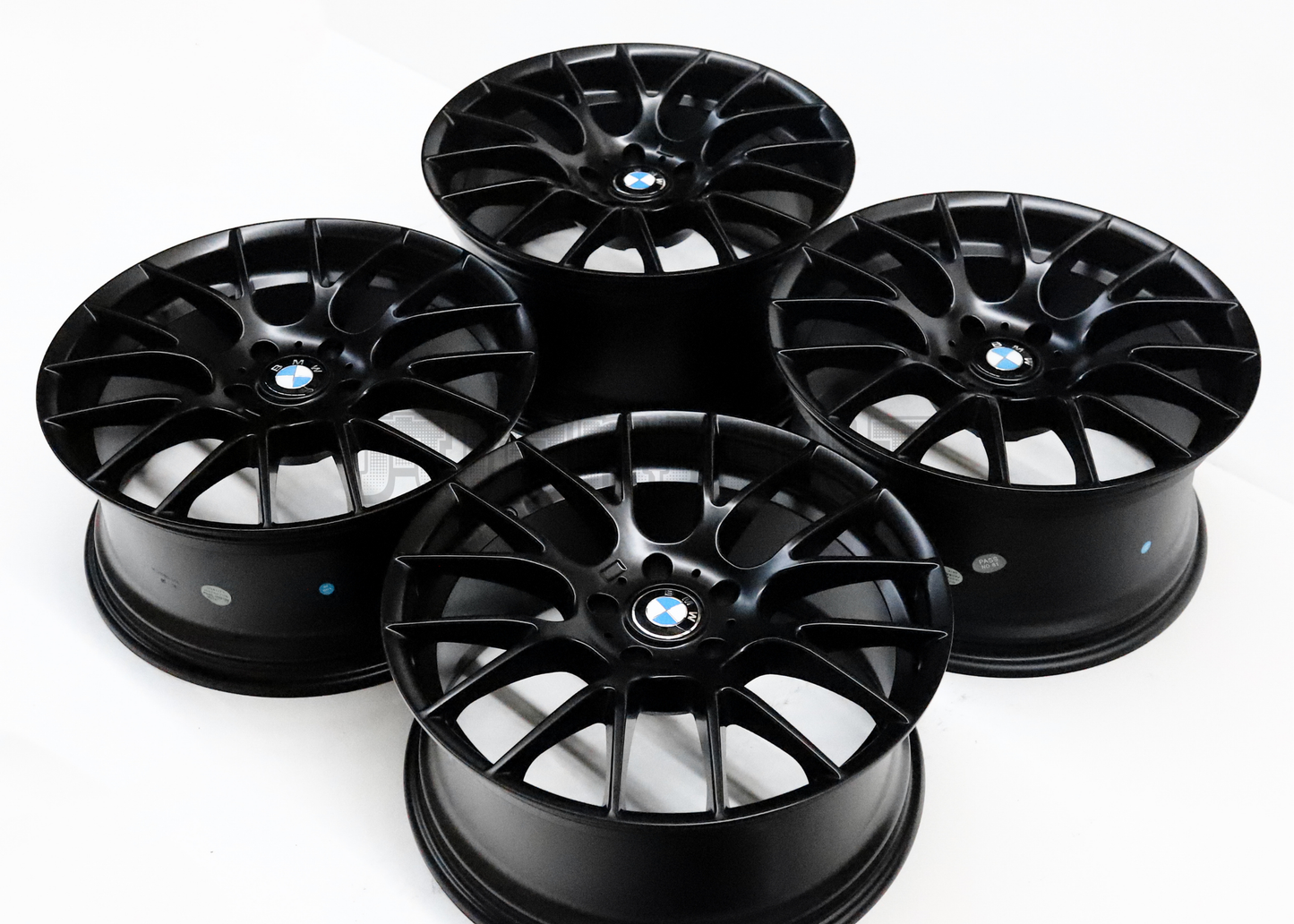 19" Matte Black M Sport Style Wheels For BMW (5x120) Staggered Set 19x8.5/9.5