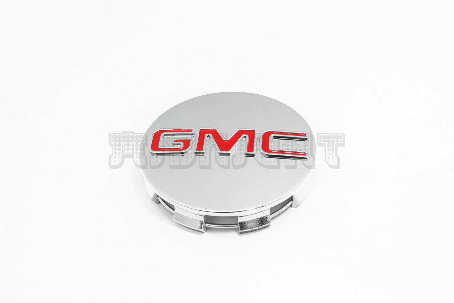 Set Of Four GMC Chrome & Red Center Hub Caps