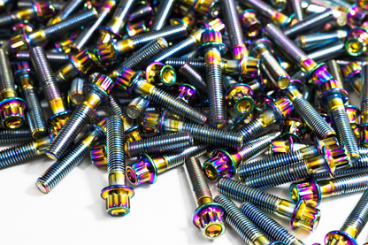 160PCS M8 x 1.25 x 32mm Neochrome 12 Point Wheel Bolts & Nuts