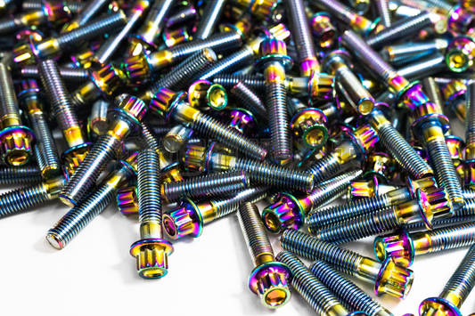 160PCS M7 x 1 x 32mm Neochrome 12 Point Wheel Bolts & Nuts