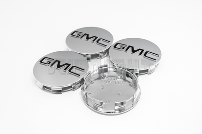 Set Of Four GMC Chrome & Black Center Hub Caps