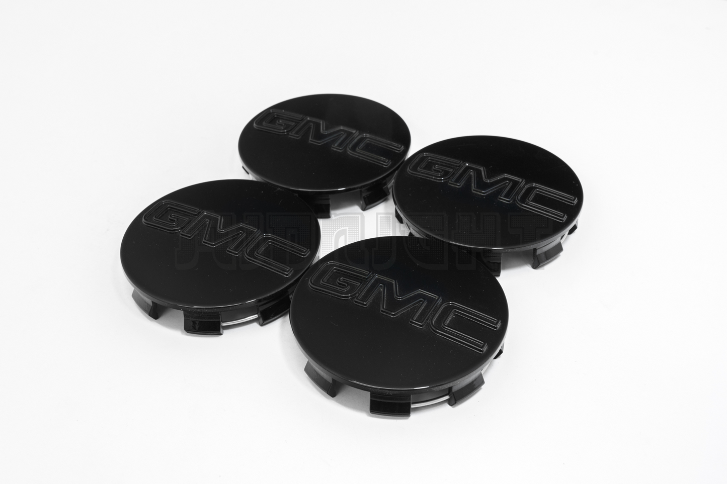 Set Of Four GMC Black Center Hub Caps