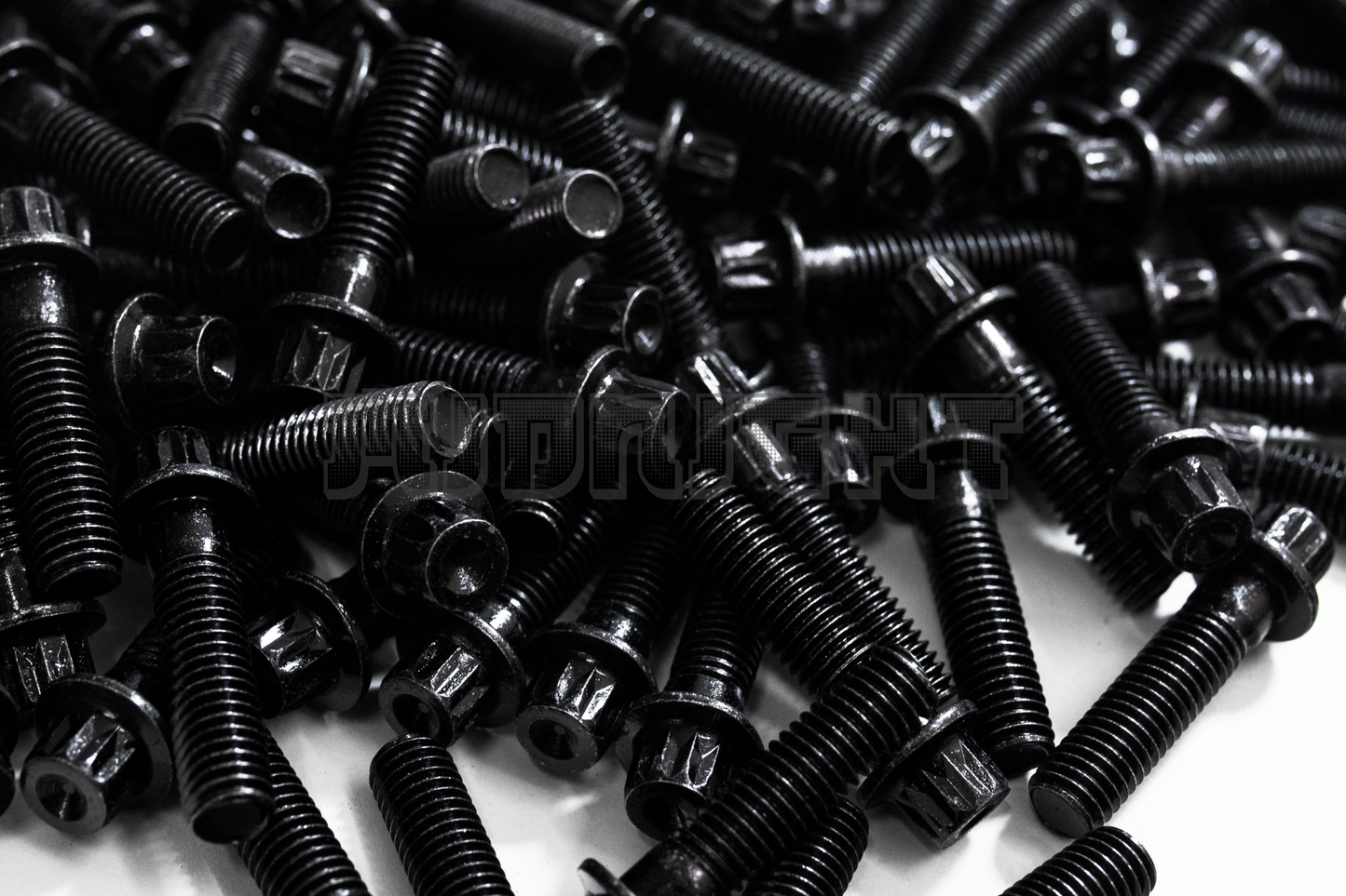 160PCS M8 x 1.25 x 32mm Black 12 Point Wheel Bolts & Nuts