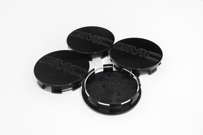 Set Of Four GMC Black Center Hub Caps