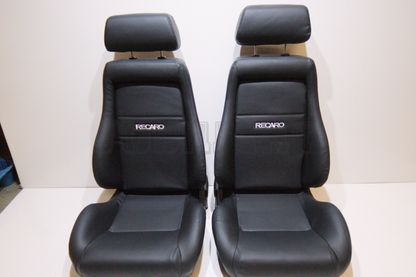 Recaro Specialist Style Black Leather Reclinable Bucket Seat