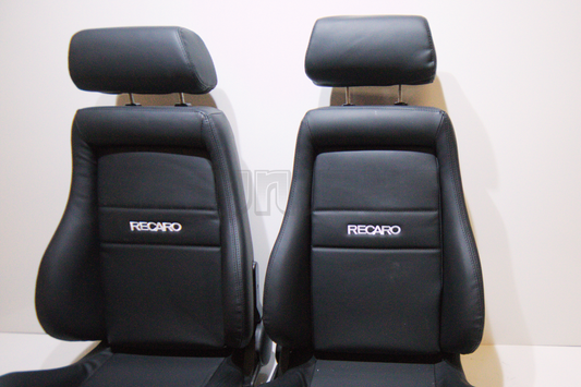 Recaro Specialist Style Black Leather Reclinable Bucket Seat