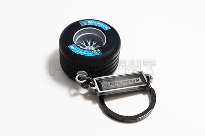 Michelin Blue Wheel & Tire Keychain