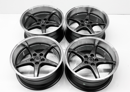 Gunmetal Machined Lip Wheels For Volvo Squared Set