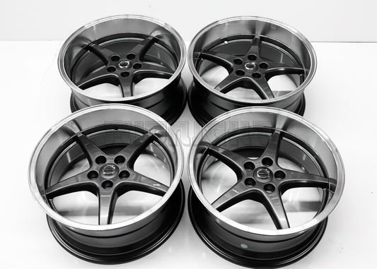 Gunmetal Machined Lip Wheels For Volvo Squared Set