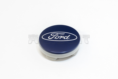 Set Of Four Ford Blue Center Hub Caps