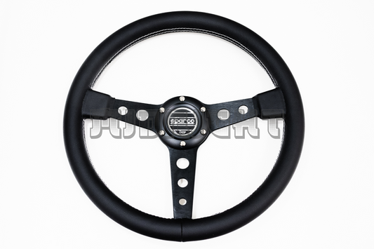 SPARCO x Prototipo Style Black Leather Steering Wheel