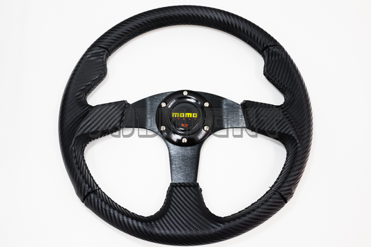 MOMO Race Series Style Carbon Fiber Pattern Steering Wheel