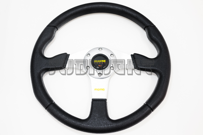 MOMO Race Series Style Faux Leather Steering Wheel