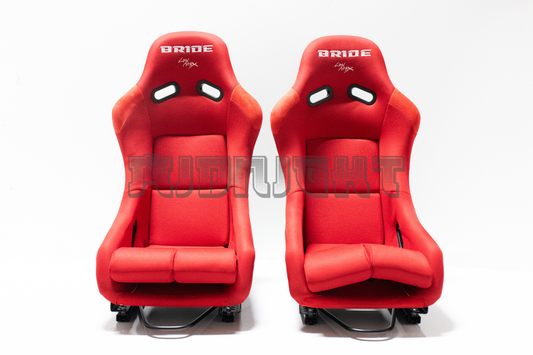 Bride VIOS III Style Carbon Fiber Fixed Back Red Bucket Seat