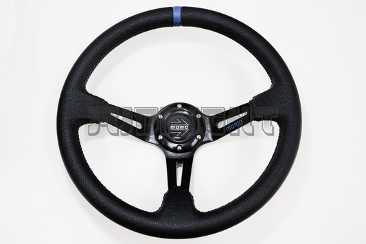 MOMO MOD 08 Style 350mm Faux Leather Steering Wheel