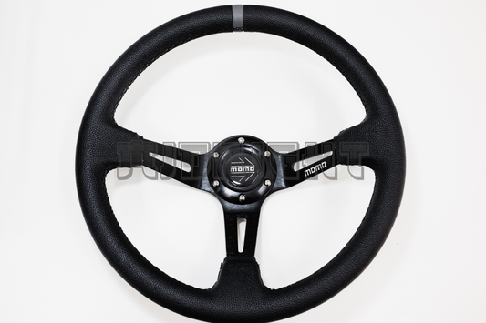 MOMO MOD 08 Style 350mm Faux Leather Steering Wheel