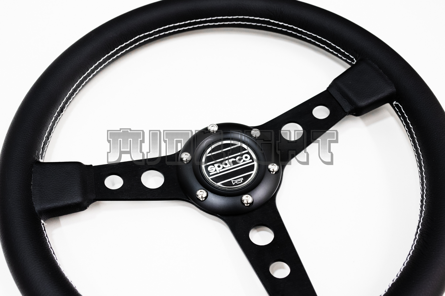 SPARCO x Prototipo Style Black Leather Steering Wheel