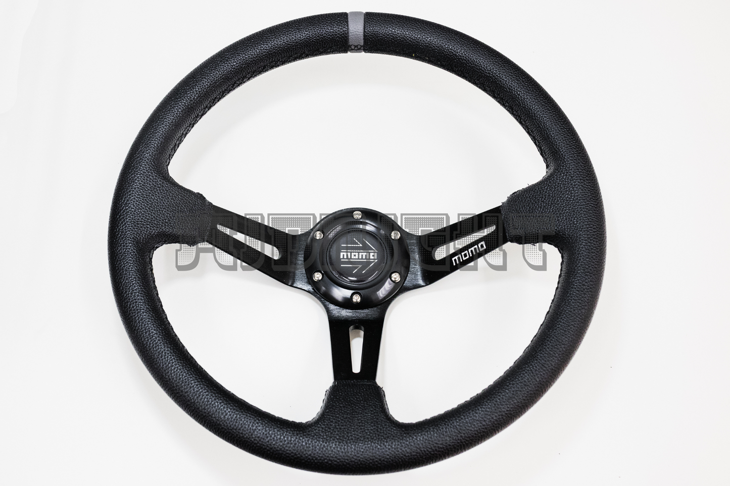 MOMO MOD 08 Style 350mm Faux Leather Steering Wheel
